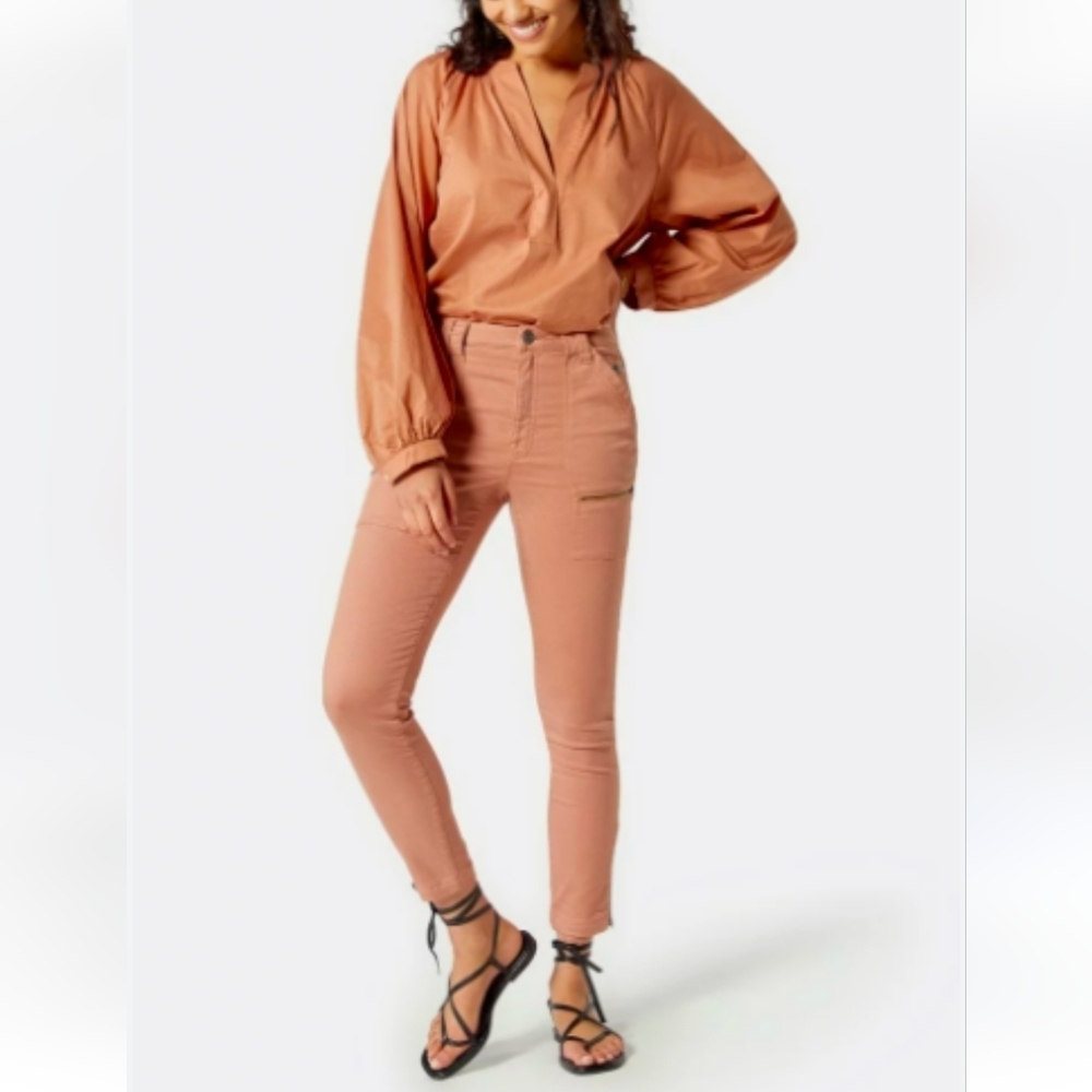 Joie Women's High Waisted Skinny Park Cargo Pant Size 12/31 Feminine Utilitarian
